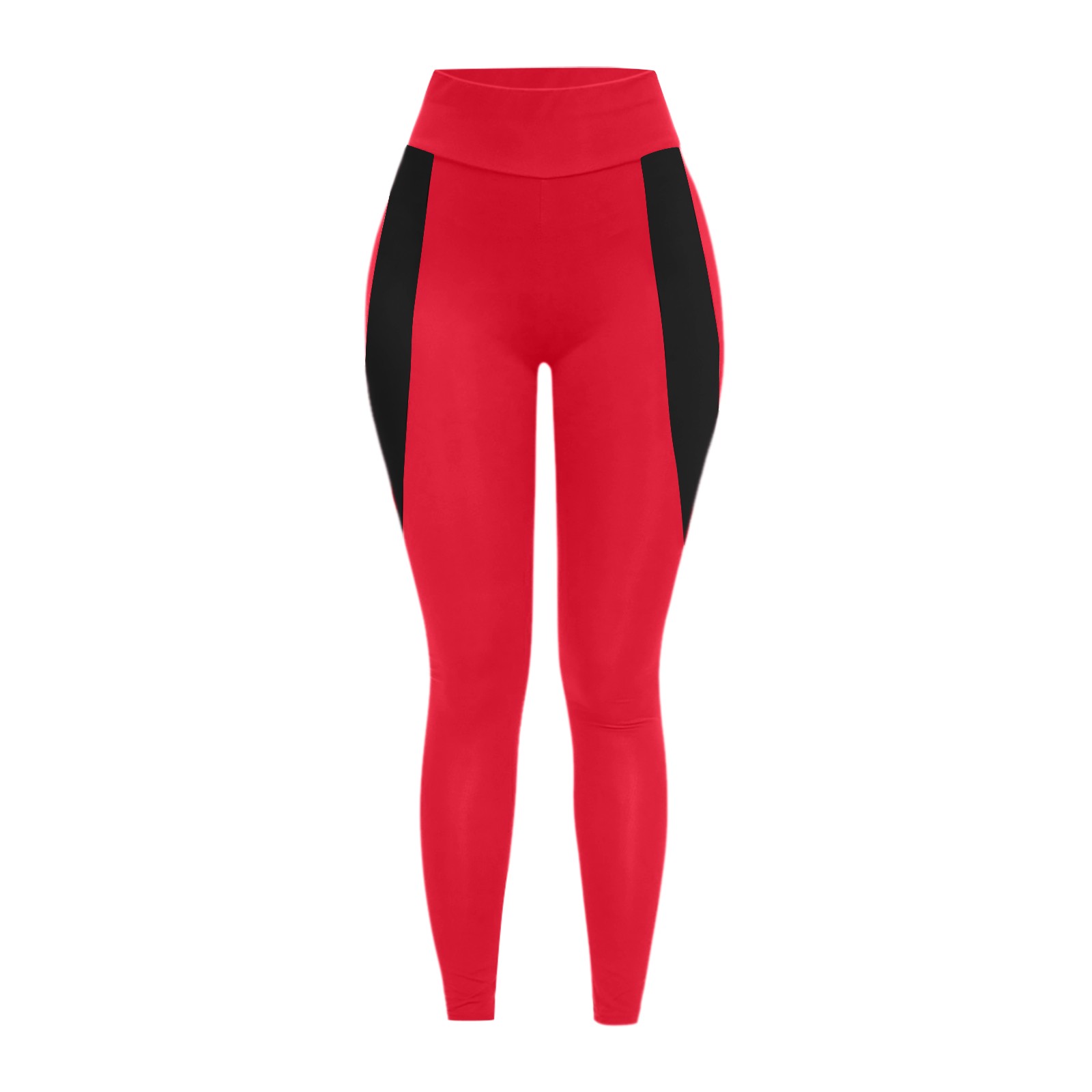 thumbnail image 4 of Leggings de patchwork de cintura alta para mujer: pantalones deportivos elásticos que realzan las caderas, poliéster y spandex para yoga/fitness, 4 of 6